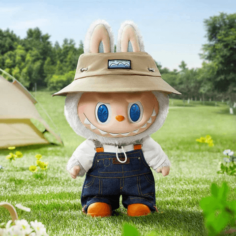 Classic Labubu figure with signature brown fur and big ears