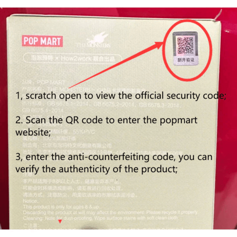 Scanning a Labubu QR code with a smartphone